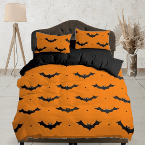 Bat Halloween Full Size Bedding & Pillowcase