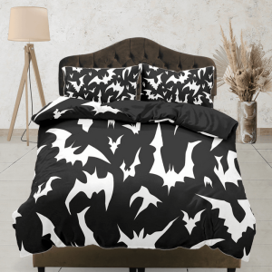 Bats Halloween Full Size Bedding & Pillowcase