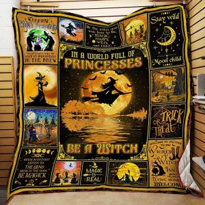 Be A Witch Halloween Fleece Blanket