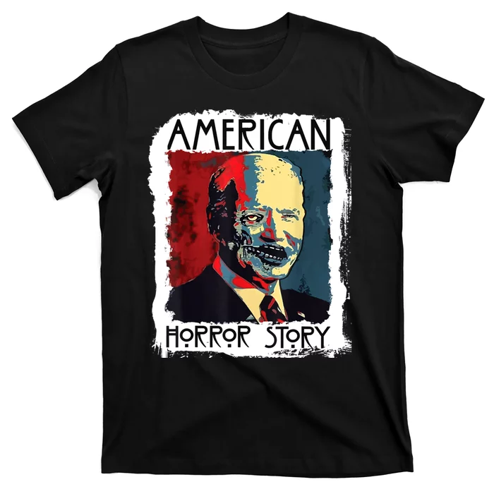 Biden Horror American Zombie Story Halloween Retro Vintage Unisex T-Shirt For Adult Kids