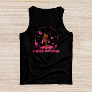 Breast Cancer Warrior Shirt Black Women Stronger Than Breast Cancer Tank Top 3