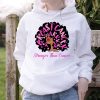 Black Women Queen Stronger Than Breast Cancer Pink Ribbon Hoodie