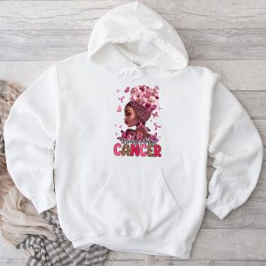 Black Women Queen Stronger Than Breast Cancer Pink Ribbon Hoodie