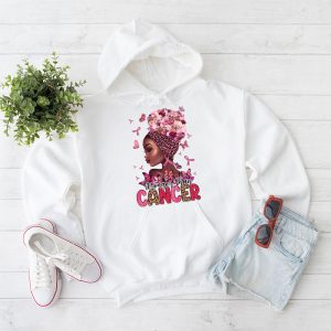 Black Women Queen Stronger Than Breast Cancer Pink Ribbon Hoodie 2 4