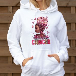 Black Women Queen Stronger Than Breast Cancer Pink Ribbon Hoodie 3 9