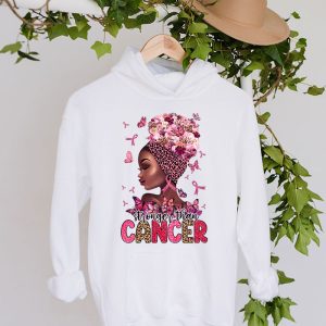 Black Women Queen Stronger Than Breast Cancer Pink Ribbon Hoodie 4 4