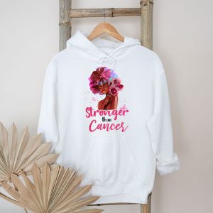 Black Women Queen Stronger Than Breast Cancer Pink Ribbon Hoodie 5 1