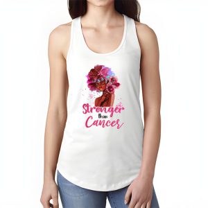 Black Women Queen Stronger Than Breast Cancer Pink Ribbon Tank Top 1 1