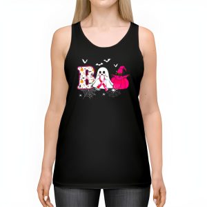 Boo Halloween Pumpkin Pink Ribbon Witch Breast Cancer Tank Top 2 1