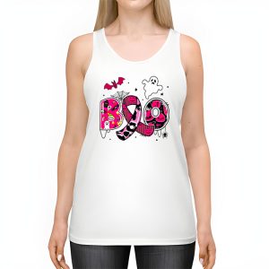 Boo Halloween Pumpkin Pink Ribbon Witch Breast Cancer Tank Top 2 2