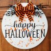 Boo Halloween Sign Wood Circle Sign