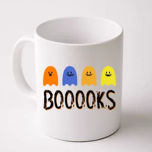 Books Spooky Ghost Funny Halloween Coffee Mug