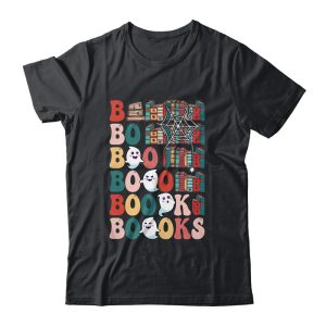 Boooks Ghosts Funny Halloween Teacher Book Library Reading Unisex T-Shirt For Adult & Kids