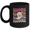 Booooks Groovy Cute Ghost Book Retro Reading Halloween Ceramic Mug