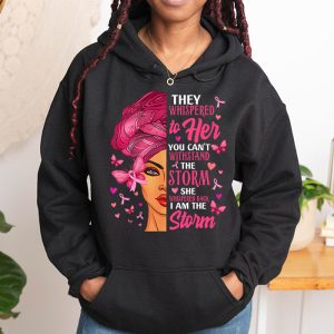 Breast Cancer Awareness Black Women Warrior Pink Ribbon Hoodie 1 4