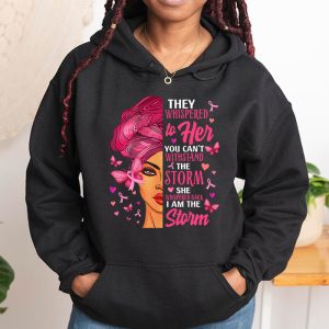 Breast Cancer Awareness Black Women Warrior Pink Ribbon Hoodie 1 9