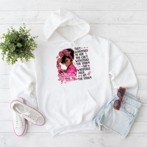 Breast Cancer Awareness Black Women Warrior Pink Ribbon Hoodie 2 2