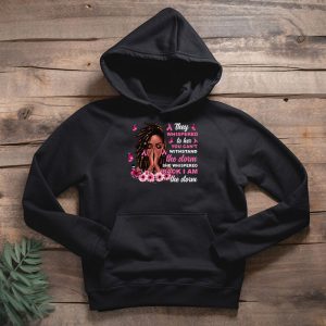 Breast Cancer Awareness Black Women Warrior Pink Ribbon Hoodie 2 3