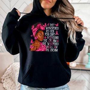 Breast Cancer Awareness Black Women Warrior Pink Ribbon Hoodie 2 5