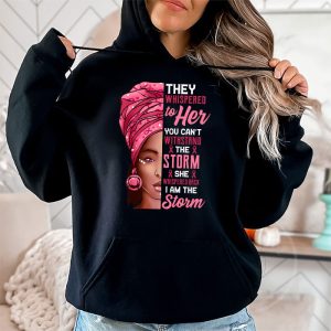 Breast Cancer Awareness Black Women Warrior Pink Ribbon Hoodie 2 6