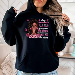 Breast Cancer Awareness Black Women Warrior Pink Ribbon Hoodie 2 8