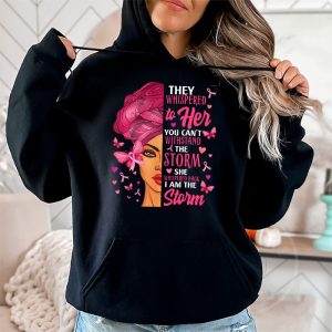 Breast Cancer Awareness Black Women Warrior Pink Ribbon Hoodie 2 9