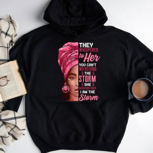 Breast Cancer Awareness Black Women Warrior Pink Ribbon Hoodie 3 1