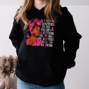 Breast Cancer Awareness Black Women Warrior Pink Ribbon Hoodie 3 5