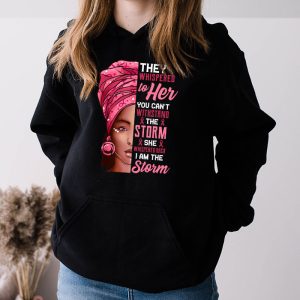 Breast Cancer Awareness Black Women Warrior Pink Ribbon Hoodie 3 6