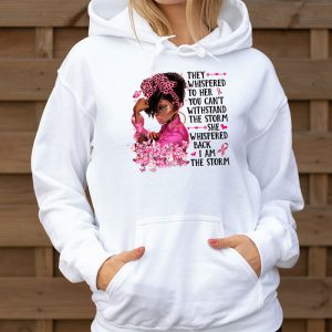 Breast Cancer Awareness Black Women Warrior Pink Ribbon Hoodie 3 7