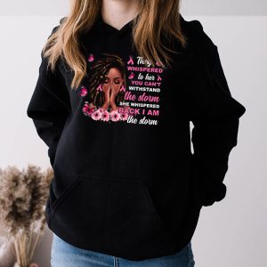 Breast Cancer Awareness Black Women Warrior Pink Ribbon Hoodie 3 8