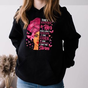 Breast Cancer Awareness Black Women Warrior Pink Ribbon Hoodie 3 9