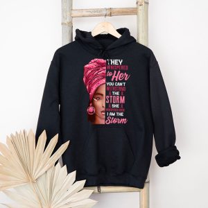 Breast Cancer Awareness Black Women Warrior Pink Ribbon Hoodie 4 1