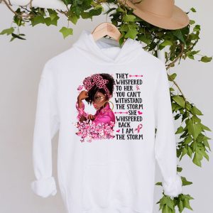 Breast Cancer Awareness Black Women Warrior Pink Ribbon Hoodie 4 2