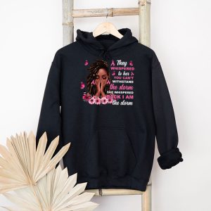 Breast Cancer Awareness Black Women Warrior Pink Ribbon Hoodie 4 3