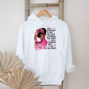 Breast Cancer Awareness Black Women Warrior Pink Ribbon Hoodie 5 1