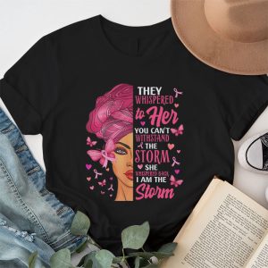 Breast Cancer Awareness Black Women Warrior Pink Ribbon T Shirt 1 9