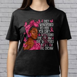 Breast Cancer Awareness Black Women Warrior Pink Ribbon T Shirt 3 5