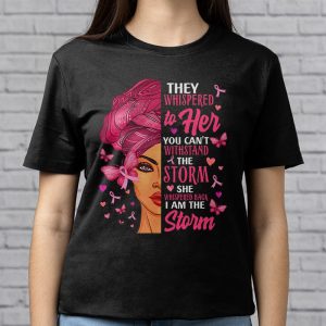 Breast Cancer Awareness Black Women Warrior Pink Ribbon T Shirt 3 9