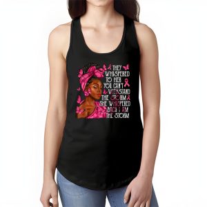 Breast Cancer Awareness Black Women Warrior Pink Ribbon Tank Top 1