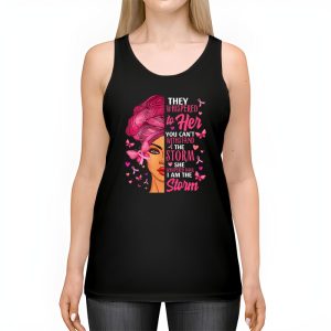 Breast Cancer Awareness Black Women Warrior Pink Ribbon Tank Top 2 4