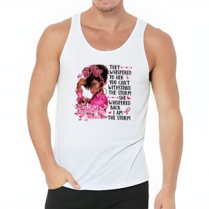 Breast Cancer Awareness Black Women Warrior Pink Ribbon Tank Top 3 2