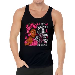 Breast Cancer Awareness Black Women Warrior Pink Ribbon Tank Top 3