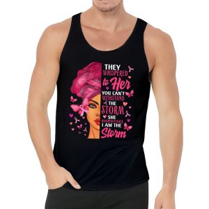 Breast Cancer Awareness Black Women Warrior Pink Ribbon Tank Top 3 4