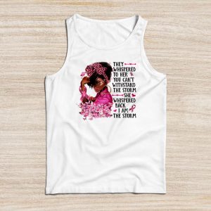 Breast Cancer Awareness Black Women Warrior Pink Ribbon Tank Top