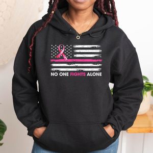 Breast Cancer Awareness Pink Ribbon USA American Flag Men Hoodie 1 4