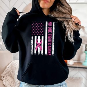 Breast Cancer Awareness Pink Ribbon USA American Flag Men Hoodie 2 6