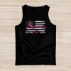 Breast Cancer Awareness Pink Ribbon USA American Flag Men Tank Top
