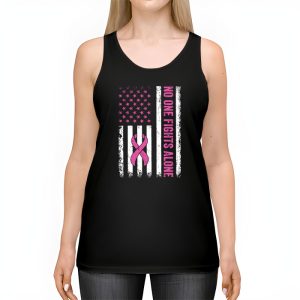 Breast Cancer Awareness Pink Ribbon USA American Flag Men Tank Top 2 2