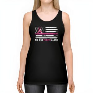 Breast Cancer Awareness Pink Ribbon USA American Flag Men Tank Top 2